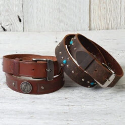 #202 Spot Nickel Over Brass, 1/4" -Handmade Leather Store 00201PW topCrop