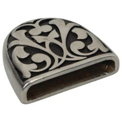 #406 Jeremiah Watt Accented Belt Tip -Handmade Leather Store 00406 BS 11 2 4