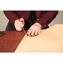 CHAHINLEATHER® Veg Tanned Natural Strap Leather, Sides -Handmade Leather Store 04 530S 2 3 4