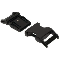 #05580 Metal Contoured Side Release Buckle -Handmade Leather Store 05580 BK 1 4