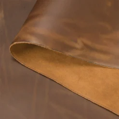 Jasper Chrome Pull-Up Leather Side, 4 To 5 Oz. -Handmade Leather Store 09 1017S C3 back 0.33x