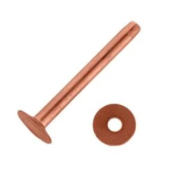 #8 Solid Copper Rivets With Burrs -Handmade Leather Store 127 1