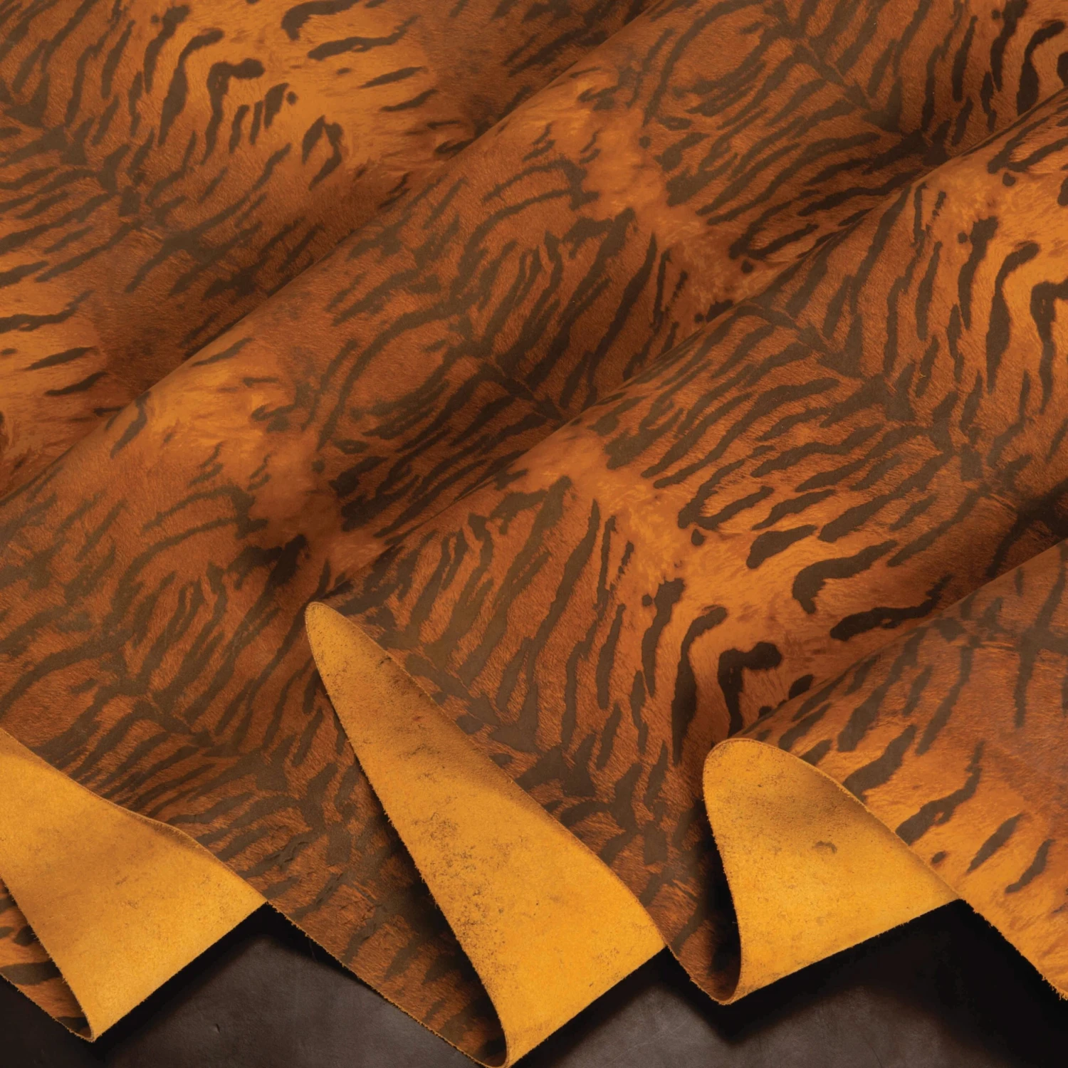 Tiger Printed Leather, 3-4 Oz. 1 Tiger Printed Leather, 3-4 Oz.