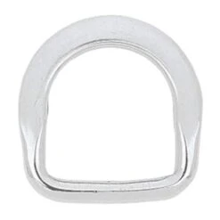 Beveled Saddle D-Ring Stainless Steel, 1-1/4"