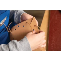 Hermann Oak® Veg-Tan Single Shoulders, Natural -Handmade Leather Store 15 975 7 8 11