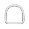 F-102-SS Flat Saddle D-Ring, Stainless Steel, 3-1/2"