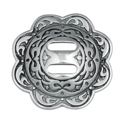 Jeremiah Watt Accented Floral Concho With Slot -Handmade Leather Store 22407 1 e6f2387b 87ea 4327 82e2 8d1d5ab54414