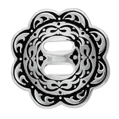 Handmade Leather Store 20 Jeremiah Watt Accented Floral Concho With Slot