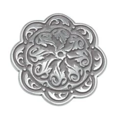 Jeremiah Watt Accented Floral Concho With Wood Screw -Handmade Leather Store 28103 1 70500c6f ab7c 43fe baad b16815582e4e