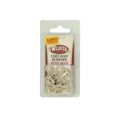 Chicago Screw Handy Pack, Nickel Over Brass, Floral -Handmade Leather Store 30 1100 3