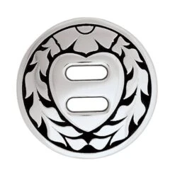 Jeremiah Watt Accented Heart Concho With Slot, 1-1/2"