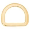 Saddle D-Ring Solid Brass, 2-1/2"