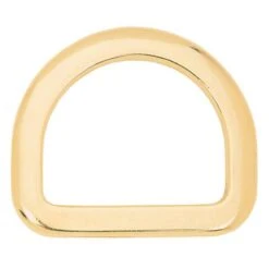 Saddle D-Ring Solid Brass, 2-1/2"