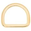 Saddle D-Ring Solid Brass, 3"