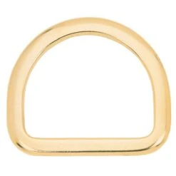 Saddle D-Ring Solid Brass, 3"