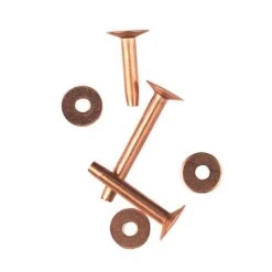 Bulk #9 Solid Copper Rivets With Burrs, 25 Lb. Box