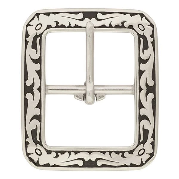 04411 Floral Clipped Corner Buckle 1 04411 Floral Clipped Corner Buckle
