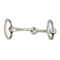 Snaffle Bit Key Ring, Zinc Over Chrome