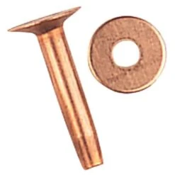 1335 #12 Solid Flat Head Rivets With Burrs