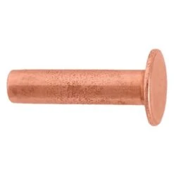 100 Pack Of #104 Tubular Rivets, Copper