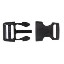 SRC Contoured Side Release Buckle, Plastic, Black -Handmade Leather Store 55069 1