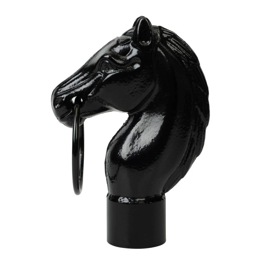 Cast Iron Horse Head Hitching Post 2 Cast Iron Horse Head Hitching Post - Image 2