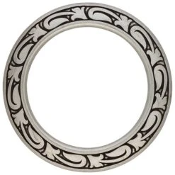 Jeremiah Watt Engraved Floral Breast Collar Ring -Handmade Leather Store 69425 1