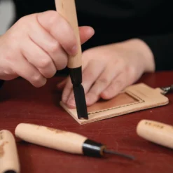 Corner Knife -Handmade Leather Store 9mm2