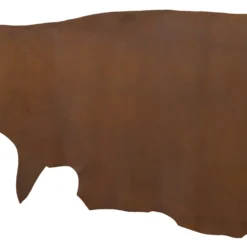 Matte Chrome Tanned Water Buffalo Leather, 5-6 Oz., Bark Brown -Handmade Leather Store CHHHH scaled