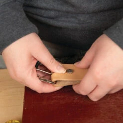 #D5038 Chicago Screws With Floral Design -Handmade Leather Store D5038 NB 1 4 3