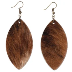 Hair-On Hide Cowhide, 3 To 4 Oz. -Handmade Leather Store HairOnHideEarRing acopy scaled