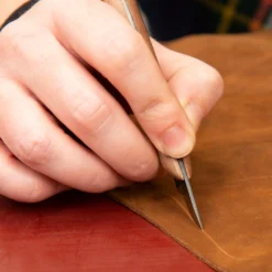 Leather Craft Knife By Fedeca 7 Leather Craft Knife By Fedeca -Handmade Leather Store fedecaknifeinuse scaled