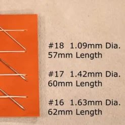 John James Saddler's Harness Needles -Handmade Leather Store needlesizeexamplecopy