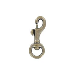 1/2" Antique Brass, Bolt Swivel Snap Hook, Solid Brass, #P-1923-ANTB