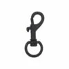 1/2" Matte Black, Bolt Swivel Snap Hook, Zinc Alloy, #P-1801-BLK