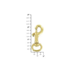 1/2" Brass, Bolt Swivel Snap Hook, Solid Brass-PK4, #P-1925 -Handmade Leather Store ohio travel bag swivel snaps 1 2 brass bolt swivel snap hook solid brass p 1925 p 1925 30697178169543 1080xcopy