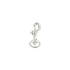1/2" Nickel, Bolt Swivel Snap Hook, Solid Brass, #P-1923-SBN