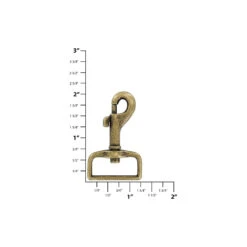 1" Antique Brass, Bolt Swivel Snap Hook, Zinc Alloy, #P-1572-ANTB -Handmade Leather Store ohio travel bag swivel snaps 1 antique brass bolt swivel snap hook zinc alloy p 1572 antb p 1572 antb 38160167174367 1080xcopy