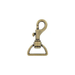1" Antique Brass, Bolt Swivel Snap Hook, Zinc Alloy, #P-2106-ANTB