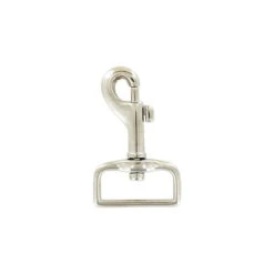 1" Nickel, Bolt Swivel Snap Hook, Zinc Alloy, #P-1572-NP