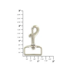 1" Nickel, Bolt Swivel Snap Hook, Zinc Alloy, #P-1572-NP -Handmade Leather Store ohio travel bag swivel snaps 1 nickel bolt swivel snap hook zinc alloy p 1572 np p 1572 np 30377684664519 900xcopy