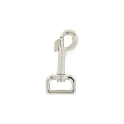 1" Shiny Nickel, Bolt Swivel Snap Hook, Zinc Alloy, #P-3134-NIC
