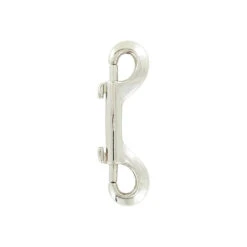 3 1/2" Nickel, Double End Bolt Snap Hook, Zinc Alloy, #P-2368