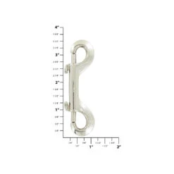 3 1/2" Nickel, Double End Bolt Snap Hook, Zinc Alloy, #P-2368 -Handmade Leather Store ohio travel bag swivel snaps 3 1 2 nickel double snap hook zinc alloy p 2368 p 2368 30377680666823 1080xcopy
