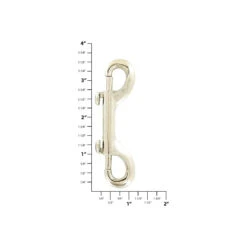 3 1/2" Nickel, Double End Bolt Snap Hook, Zinc Alloy, #P-2368 -Handmade Leather Store ohio travel bag swivel snaps 3 1 2 nickel double snap hook zinc alloy p 2368 p 2368 30377680830663 1080xcopy