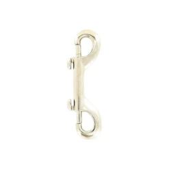 3 1/2" Nickel, Double End Bolt Snap Hook, Zinc Alloy, #P-2368 -Handmade Leather Store ohio travel bag swivel snaps 3 1 2 nickel double snap hook zinc alloy p 2368 p 2368 30656896663751 1080xcopy