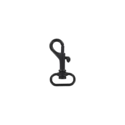 3/4" Matte Black, Bolt Swivel Snap Hook, Zinc Alloy-PK4, #P-2103-BLK