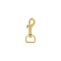 3/4" Brass, Bolt Swivel Snap Hook, Solid Brass, #C-1598-SB