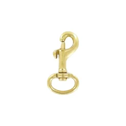3/4" Brass, Bolt Swivel Snap Hook, Solid Brass, #P-1927-SB