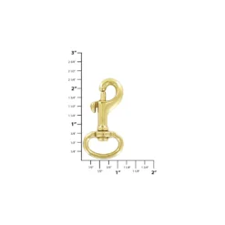 3/4" Brass, Bolt Swivel Snap Hook, Solid Brass, #P-1927-SB -Handmade Leather Store ohio travel bag swivel snaps 3 4 brass bolt swivel snap hook solid brass p 1927 sb p 1927 sb 38393815335135 1080xcopy